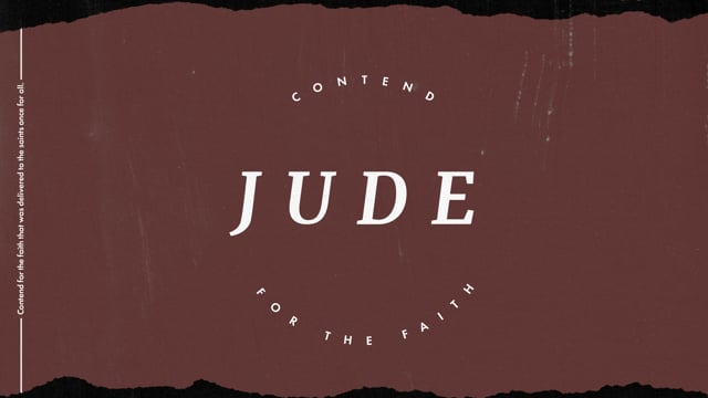 Tenacious Grace  – Jude 1:4  – Josh Lewis | Jude Contend for the Faith – Part 1